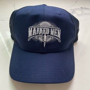 Carhartt Marked Men Navy Blue Mesh Trucker Hat